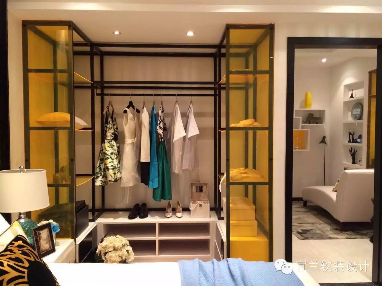 武汉香榭澜溪样板间，靠色彩取胜！