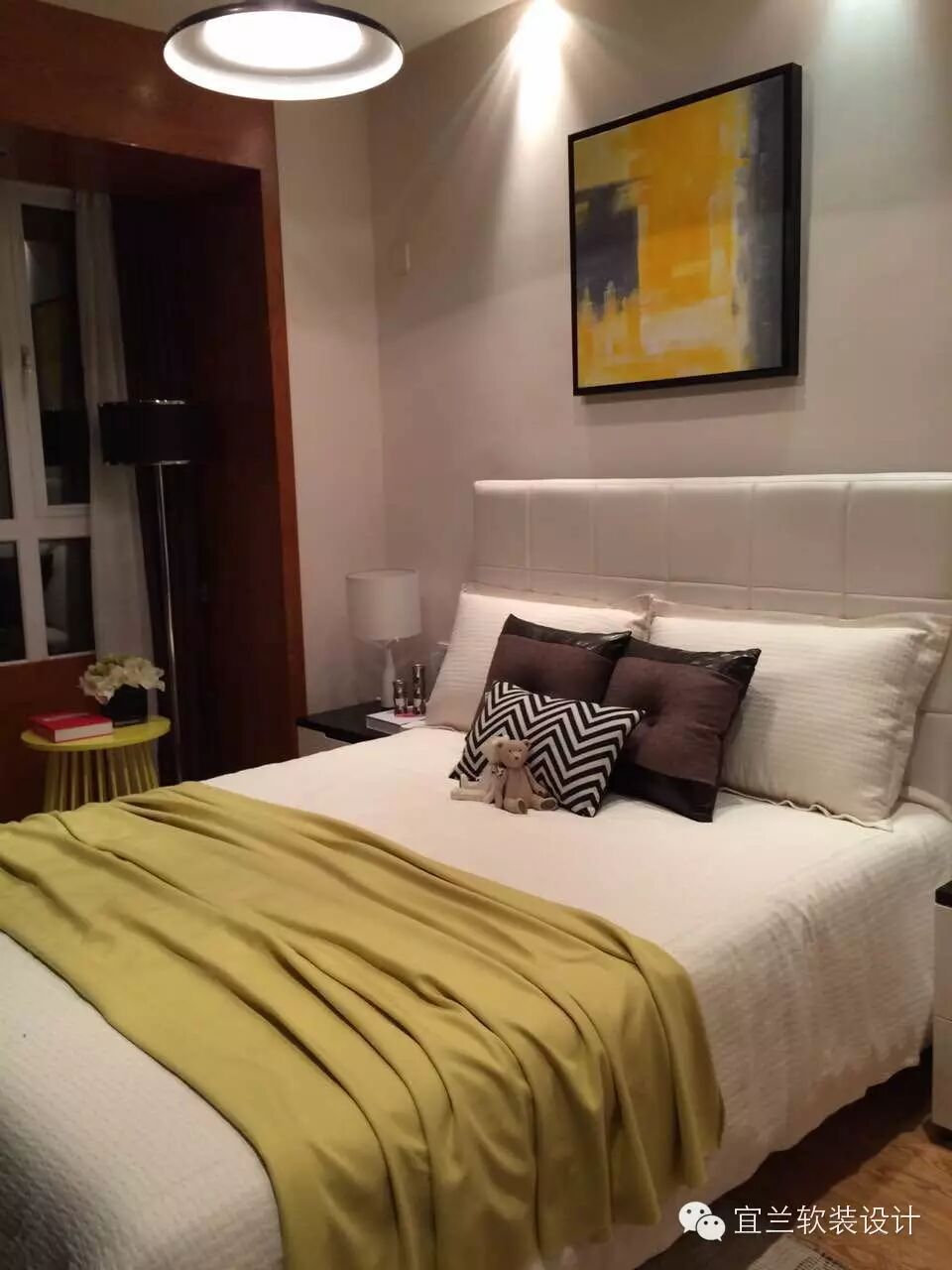 武汉香榭澜溪样板间,靠色彩取胜!